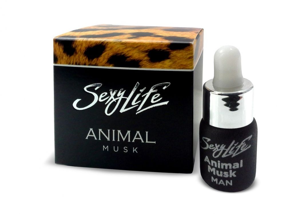 Мужские концентрированные духи с феромонами и мускусом "Sexy Life Animal Musk", 5 мл